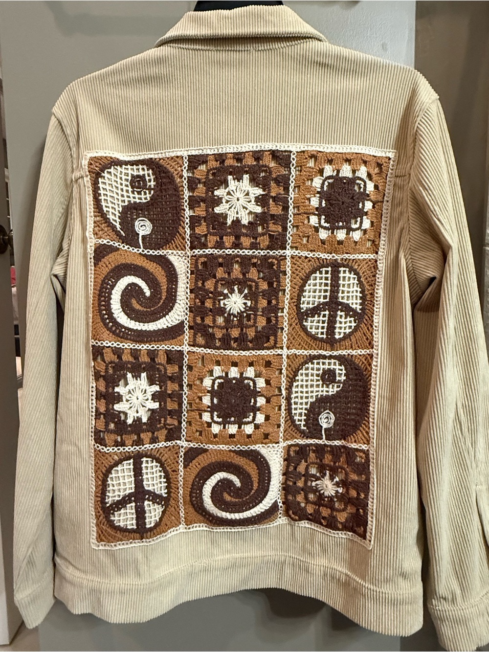 Corduroy Jean Jacket in Beige by Astr
